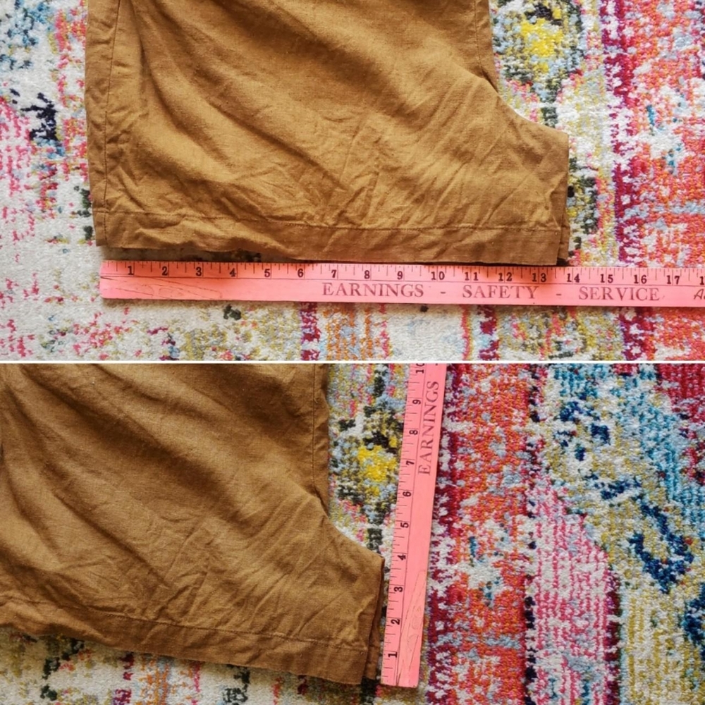Happy × Nature Kate Hudson Linen Shorts Jumpsuit Overall Romper - Picture 8 of 9